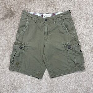 Vintage Y2K American Eagle Baggy Cargo Shorts Size 32 (Fits 34)